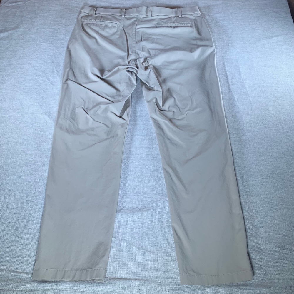 Lauren Ralph Lauren Mens Khaki Chino Pants Tan Stretch Straight Leg 38x31 - Picture 3 of 10